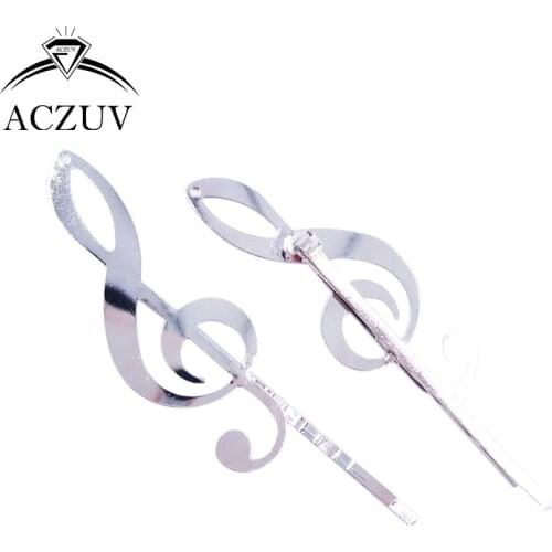 100piece 19*53mm Music Hairpin Accessory Hair Cips Barrette DIY Accessories Hairpins For Women Jewelry Findings FJT004