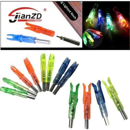 12pcs/set 6.2mm DIY Arrow Automatically Lighted Led Arrow Nock For Archery Hunting Shooting