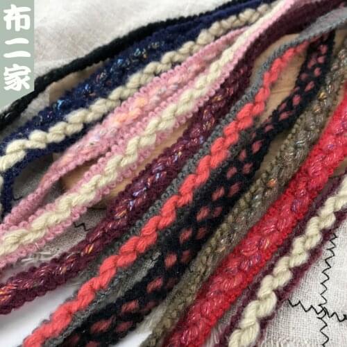 2m Lace Trim Ribbon Curve Lace Fabric Sewing Centipede Braided Lace Wedding Craft DIY Clothes Accessories Decoration