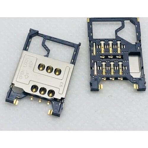 7230 Big Flip 6PIN Socket SIM Card Original New Slot Tray Reader Holder Adapter Connector Repair Motherboard PCB Board FPC FFC