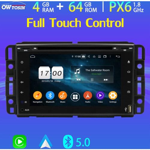 Android 10.0 PX6 4G+64G Car DVD Multimedia Player For GMC Yukon Acadia Denali Chevrolet Impala Express GPS Navigation Radio WiFi