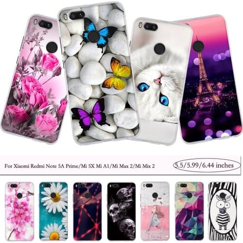 Cover For Xiaomi Redmi Note 5A Prime Case Cover Soft Back Cover for Xiaomi Mi 5X Mi A1 Redmi Note 5a Mi Mix 2 Mix2 Case Capas