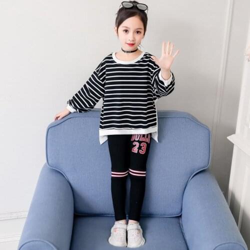 Girls Suit Sweatshirts +Pants 2Pcs/Sets 2021 Cute Spring Autumn Teenager Kid School Outdoor Clothes Kids Children Clothing