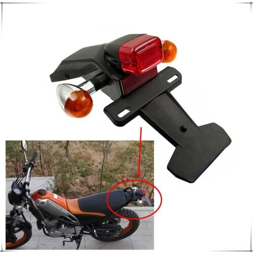 For Yamaha XG250 XG 250 Tricker Turn Signal Rear Fender Mudguard Mudflap License Plate Taillight Support Turn Light Holder