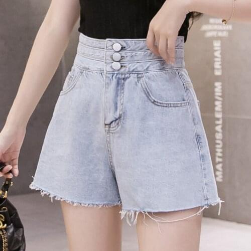 Denim Plus Size 5Xl Large Fashion Zevity Basic High Waist Summer WomenS Casual Cycling Clothing Sports Fitness Shorts 2021