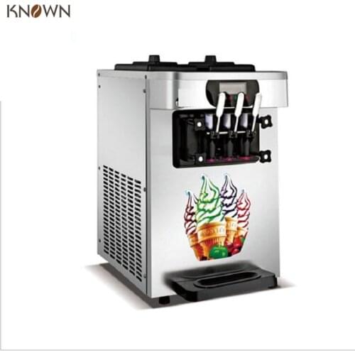 Electric soft ice cream machine frozen yogurt machine fruit soft ice cream maker