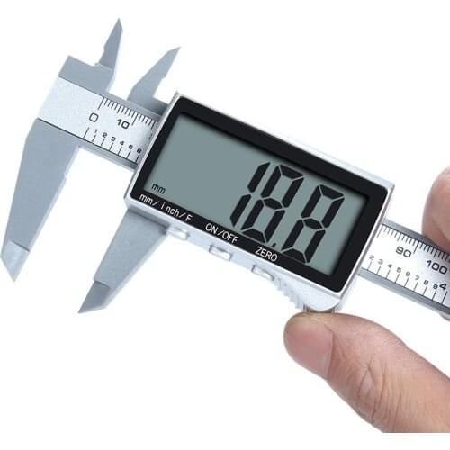0-150mm Plastic Electronic Vernier Caliper 6 Inch HD Full LCD Digital Large Screen Instrument Measuring Tool