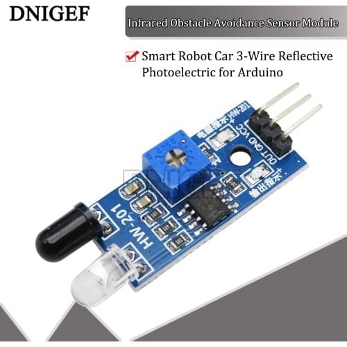 DNIGEF Infrared Obstacle Avoidance Sensor Module Smart Robot Car 3-Wire Reflective Photoelectric for Arduino