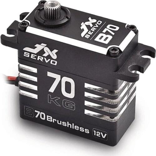 Jx Brushless servo B70 70KG HV High torque metal gear steering gear Full CNC Aluminium Shell Servo For RC Car