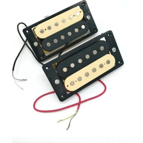 Zebra Double Coil Humbucker Electric Guitar Pickups Neck and Bridge Pickup Set