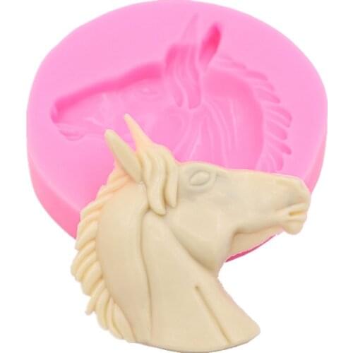 Horse Chocolate Sugar Cake Soft Silicone Mold Handmade Chocolate Craft Mold Cake Dessert Decorative Mold DIY Cake Bread Gadgets