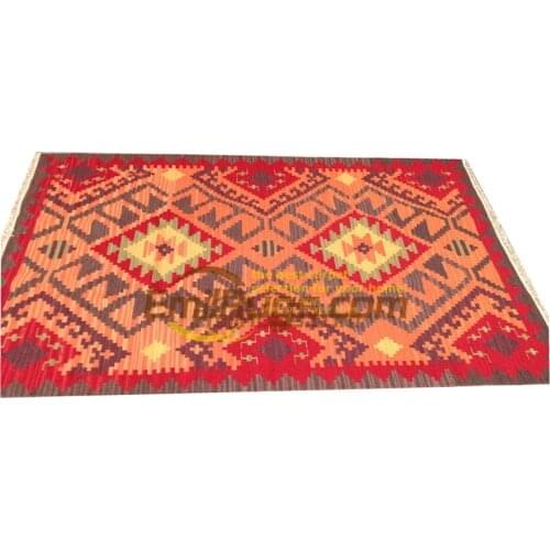 Kilim Carpet Wool Handwoven Wool Carpets Big Carpet For Living Room Geometric Rug Carpet Bohemian Wool Knitting Carpets
