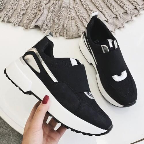 New sneakers ladies black shoes flat shoes luxury chunky fashion casual style sneakers women shoes