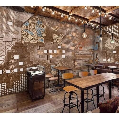 Beibehang Custom wallpaper fashion mural modern European retro wall TV sofa restaurant background wall painting home decoration