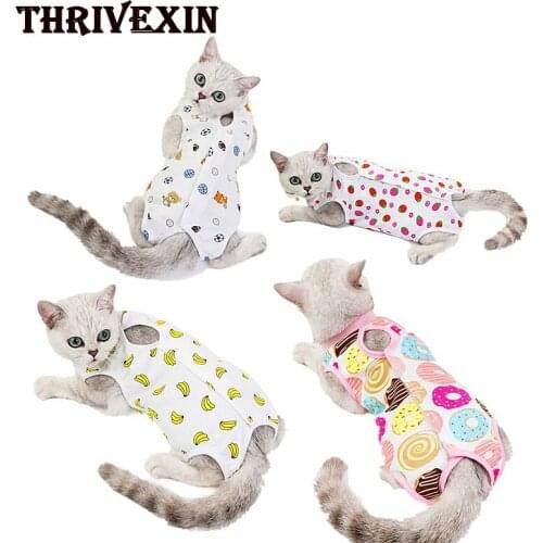 Pet Cat Clothes Dress Cat Retrieve After Surgery Clothing Pet Wound Anti-mite Sterilization Pet Supplies Surgical Recovery Suits