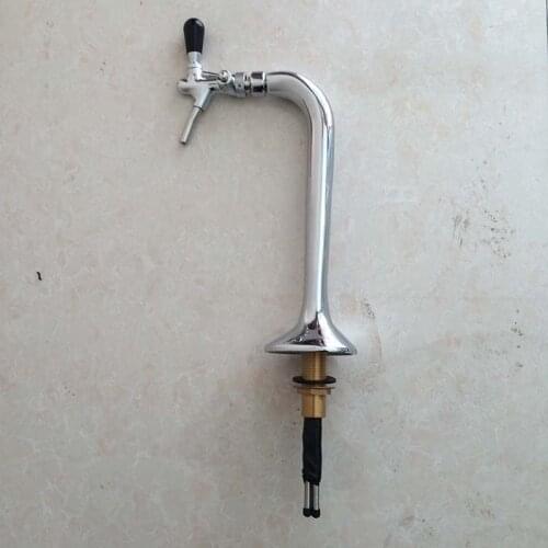 Cobra beer tower,one way tower,brass material with cooling lines,beer tap,one ring.Good look for bar