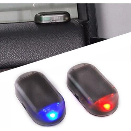 Car Fake Security Light Solar Power Alarm Lamp Simulated Dummy Alarm Anti-Theft Caution LED Light Wireless Alarm Light