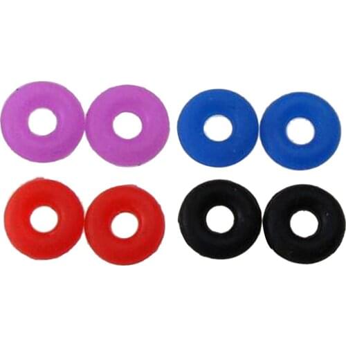 100Pcs Rubber Stopper Antiskid Locating Ring Spacer Beads DIY Jewelry Making