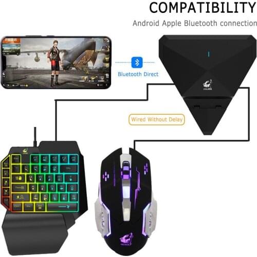 39 Key Wired Gaming Keyboard One-Handed Mechanical Gaming Keypad RGB Backlight Portable Mini Game Controller Set For PC PS4 Xbox