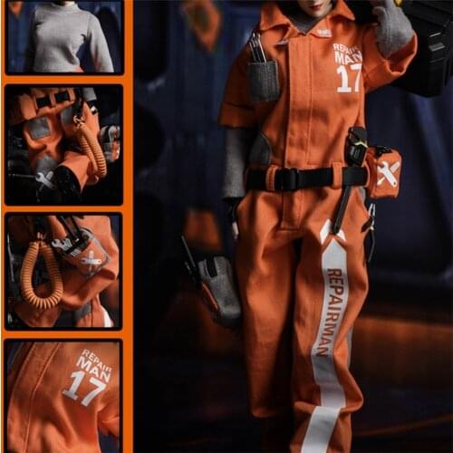 1/6 Scale Global Repairman Blockade Repair Clothes Agent For 12 inch Mostly Doll Figures Accessories