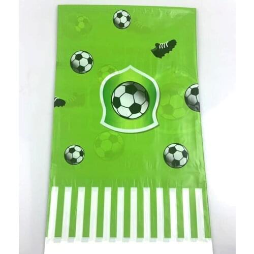 Cute Football Theme Tablecloth Decoration Table Cover Baby Shower Boys Kids Favors Maps Happy Birthday Events Party 1pcs/lot