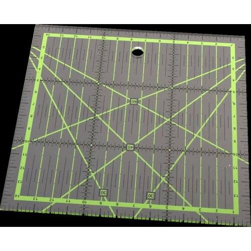 Quilting Ruler Sewing Ruler Double Colored Grid Lines for Easy Precision Cutting, 5.9 x 5.9 inch