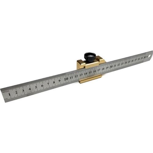 Angle Scriber Steel Ruler Positioning Block Woodworking Line Scriber Gauge Aluminum Alloy For Carpentry DIY Measuring Tools