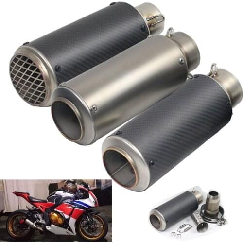 51/ 60mm Universal Motorcycle Exhaust Modified Escape Moto Dirt Bike Scooter Muffler With Brand laser/DB killer for gp-project