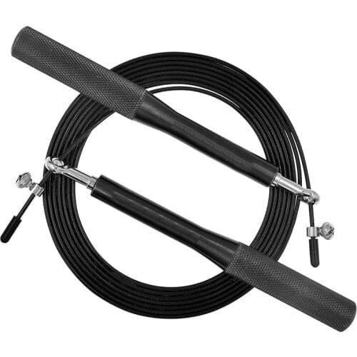 High Speed Jump Rope Swivel Dual Bearing Adjustable Anti-Slip Aluminum Handle Skipping Rope for Fitness
