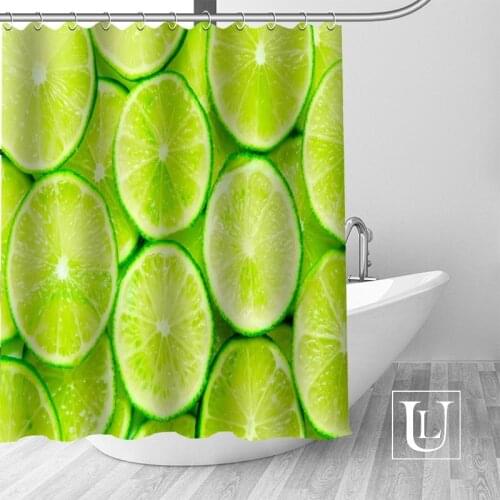 Custom lemon Curtain Fabric Modern Shower Curtain bathroom beautiful Curtains Bath decor Polyester Cloth Waterproof