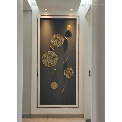 Zhaocai wall decoration wall pendant American light luxury wind living room porch entrance corridor background wall decoration