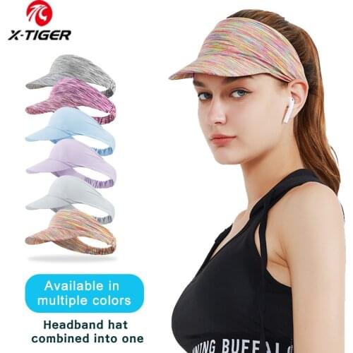 X-TIGER Sport Headband For Women Elastic Yoga Running Outdoor Headscarf Absorb Sweat Portable Visor Cycling Headwear Accessories