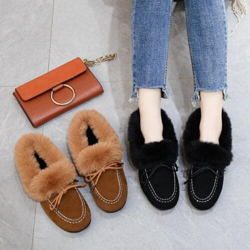 New Winter Womens Warm Cotton Shoes Fashion Soft Bottom Comfortable Non-slip Keep Warm Cotton Shoes Students Cotton Boots 36-40