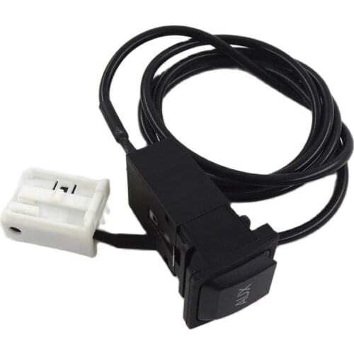 1Set AUX Port Socket Switch & Plug Cable 5KD035724A Connector For Golf MK5 MK6 Scirocco Rabbit Lapin 5KD 035 724A