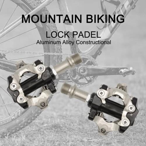2pcs Mountain Bicycles Bearings Pedals Self-Locking Non-Slip Bike Pedal Anti-Slip Aluminum Alloy Mountain Road Bike Accessory