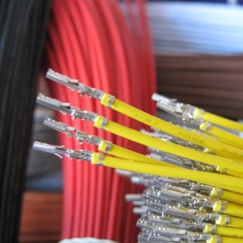 500pcs UL1007 22 AWG MX Crimp Terminal Pin Wire Female Crimp Terminal to Solder for 3.0 mm Power Connector Housing Shell