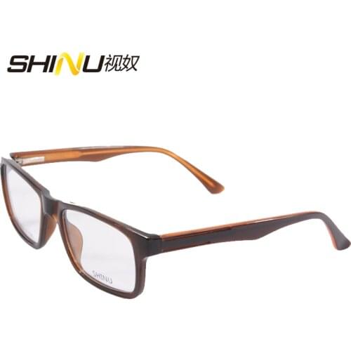 Acetate eyeglasses Frame women Mens Brand Name Designer Plastic fashion optical glasses Black clear lens SH009