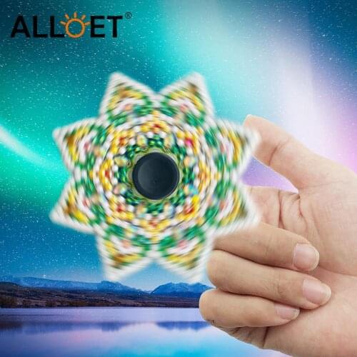 Fingertip Gyro DIY Rhinestone Diamond Painting Mosaic Hand Spinner fidget Relief Stress Kids Toy Rotating Fingertip Spinning Gyr