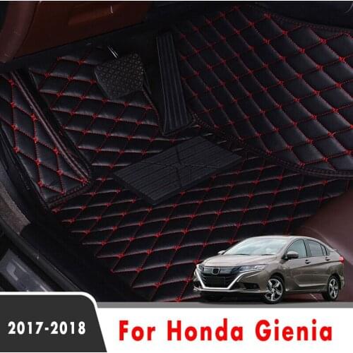Car Floor Mats For Honda Gienia 2018 2017 Carpets Auto Interior Accessories Custom Waterproof Decoration Leather Styling Rugs