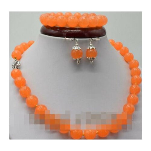 Free shipping 10/mm Blue Jade Gemstone Beads Bracelet 7.5'' Earring Necklace