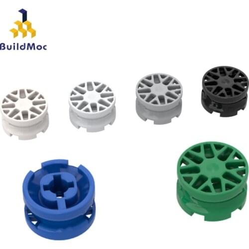 BuildMOC Compatible Assembles Particles 93595 Eight Star Small Wheel 11mm Building Blocks Parts DIY