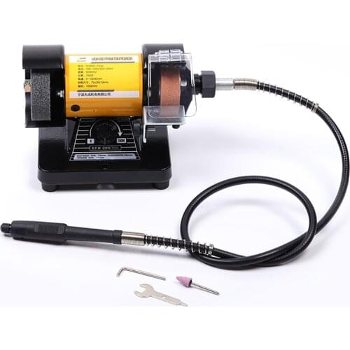 110V/220V Electric Multifunctional Table Micro Grinder With Flexible Shaft Metal Jade Grinding Engraving Polishing Machine 150W