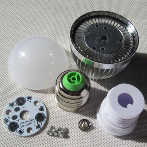 Led bulb E27 E14 3w 5w 7w 9w 12w LED bubble ball light shell kit diy accessories aluminum heat sink screw energy saving led lamp