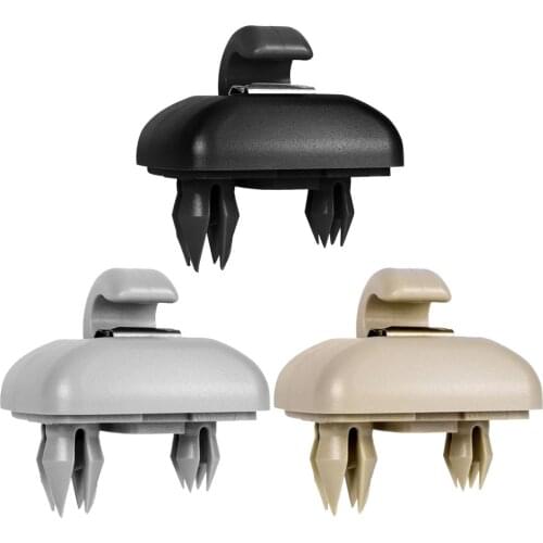 2pcs Car Sun Visor Retainer Hook Black Gray Beige Fastener Clip Holder Bracket for Audi A4 S4 A5 S5 Q3 Q5 TT 8U0857562A