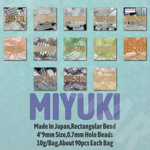 BLUESTAR 2021 Miyuki Seed Beads Glass Rectangular Beads DIY Bracelet Jewelry Making Clothing Dress Accessories