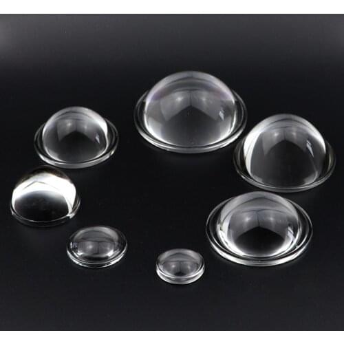 15 18 20 23 25 28 30 35 40mm Plano convex Optical Glass Lens for LED Flashlight torch Auto car lamp spotlight projection light