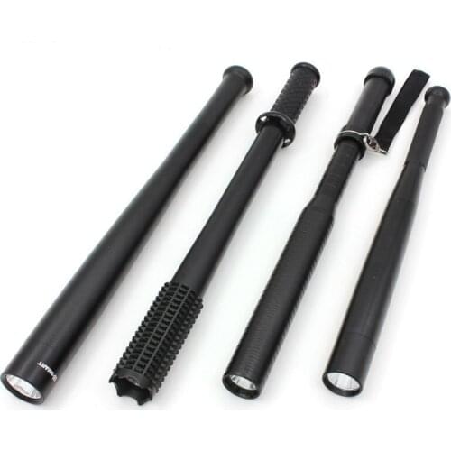 Mace Strong Light Flashlight Anti-wolf Self-defense Anti-riot Club Giant Thorn Stickhunting Flashlight bright Light Illuminates