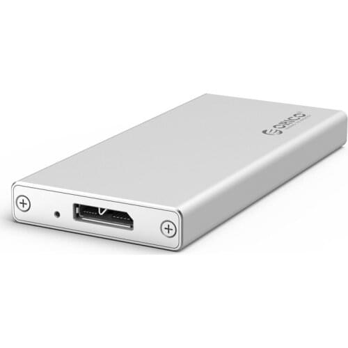 MSATA all aluminum mobile portable solid-state hard disk box, USB3.0 Micro B interface,Support Capacity 2TB,ORICO MSA-U3