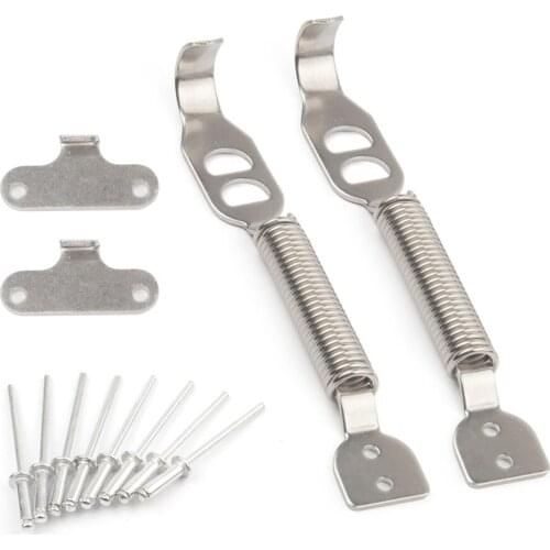 Mtsooning Stainless Steel Car Hood Latch kit Latch Spring Pin Fastener for Fixing Vehicle Trunk Hood Panels and Exhaust Systems