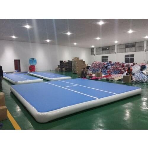 Free Shipping Hot Sale 4x4x0.2m Fitness Airtrack Inflatable Exercise Gym Air Tumbling Track Mats, 5m,6m Gymnastics Mat